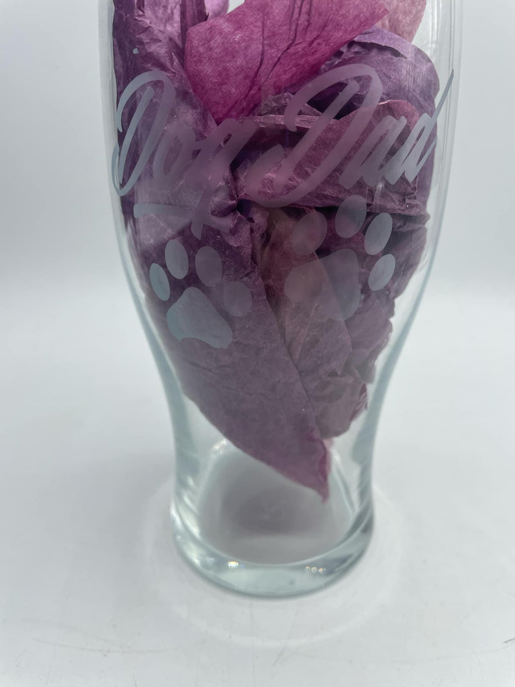 Etched Dog Dad Pint Glass / Father's Day Gift / Dad Gift / Anniversary Present / Christmas Gift / Gift for Dog Lover / Christmas Dog Gift