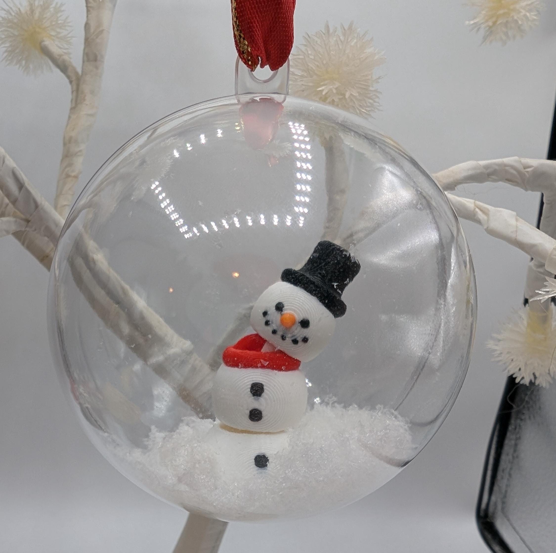 Personalised Snowman Bauble, Snowman Christmas Keepsake, First Christmas Bauble, Memorial Bauble, Personalised Tree Decoration,Custom Bauble