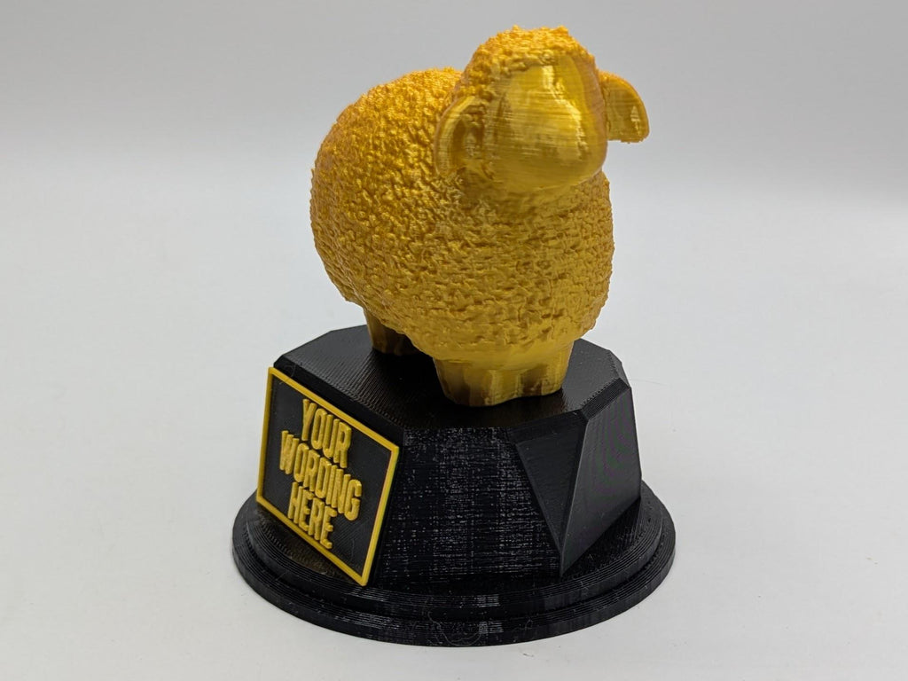 Personalised Sheep Trophy, Farmer Sheep Award, Gift for Sheep Lover, Custom Trophy Gift, Sheep Award Gift, Office Trophy, Animal Lover Award