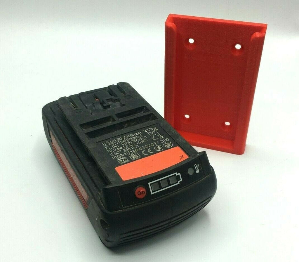 BOSCH 36V BATTERY MOUNT Battery Storage Holder for Shed / Van / Workshop (Qty:1) / Storage Tool Holder Bosch 36V Battery