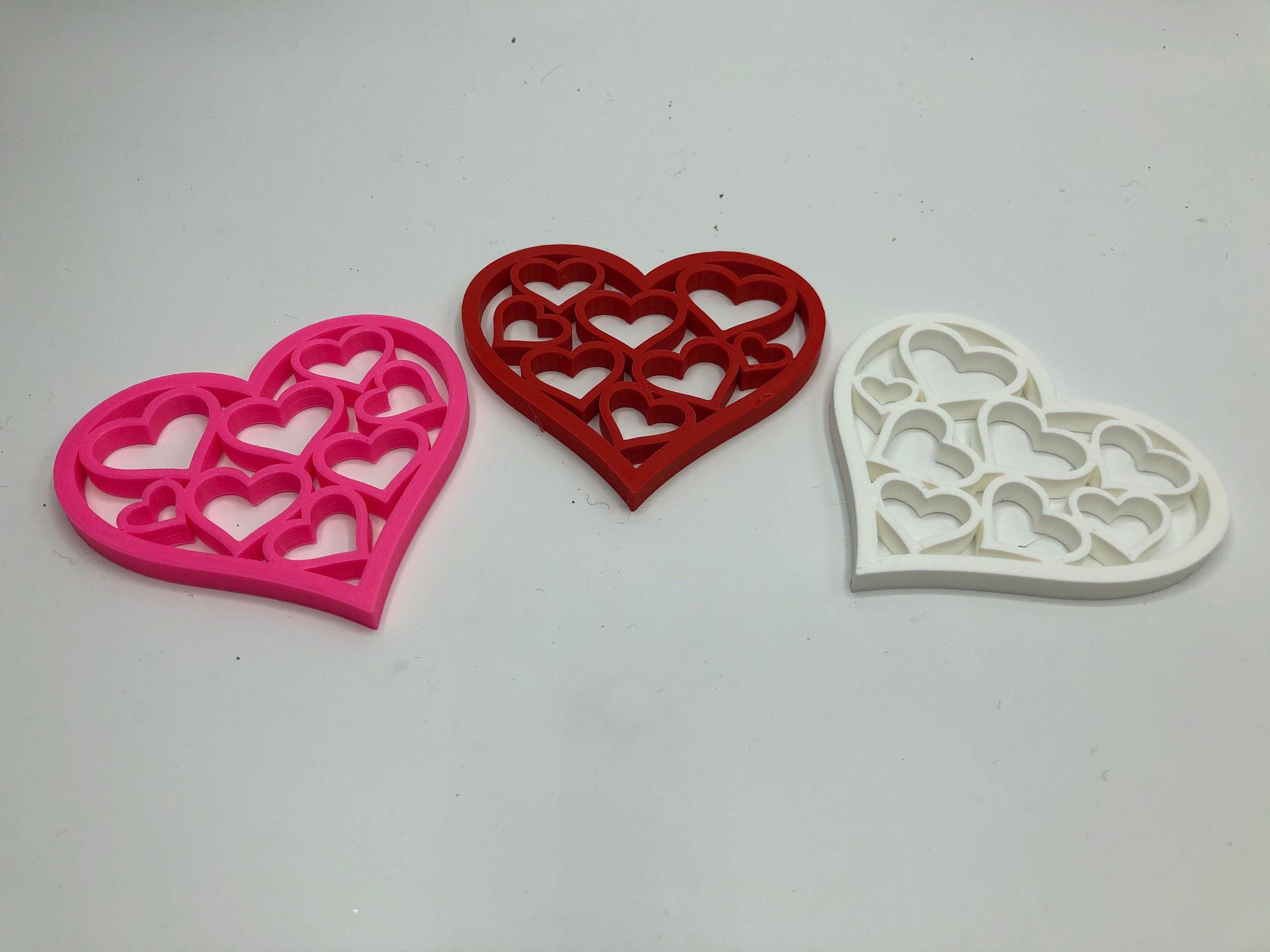 Heart Drinks Coasters / Valentines Day Gift / Love Coaster / Heart Shaped Coaster / Drinks Coaster / Coaster Heart Gift / Heart Shaped Gift