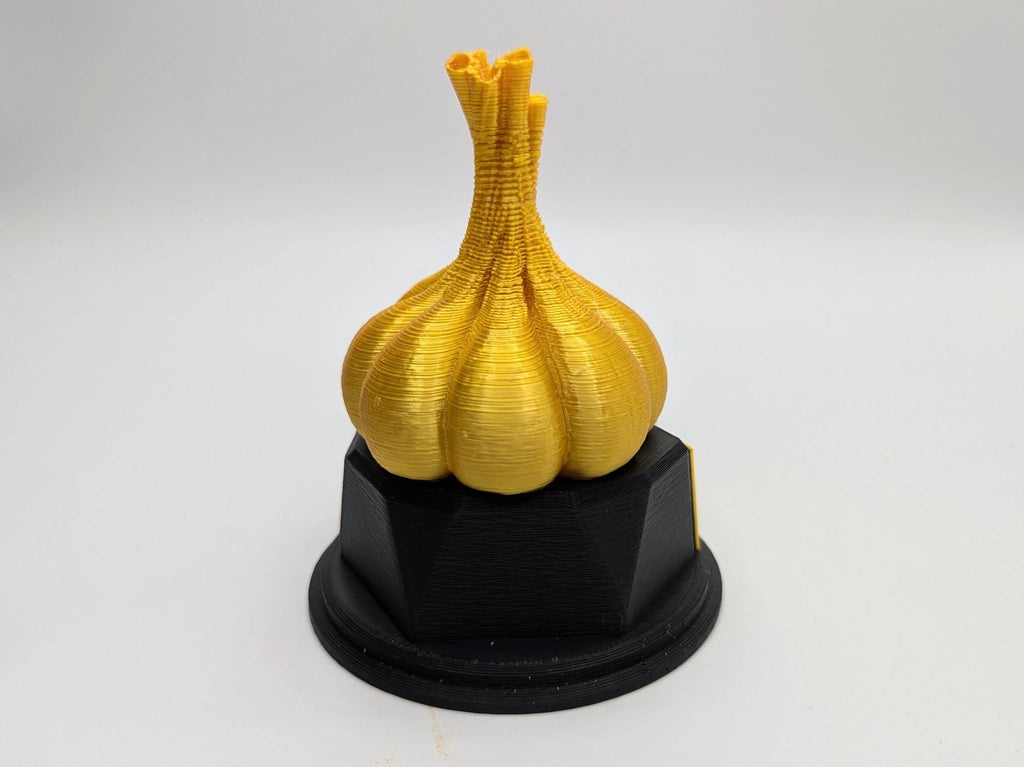 Personalised Garlic Trophy, Garlic Bulb Trophy, Garlic Lover Gift, Vegetable Award, Garlic Award Trophy, Custom Garlic Trophy, Garlic Shape