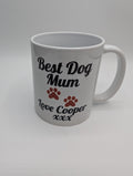 The Best Dog Mum Mug / Personalised Dog Mum Mug with Paw / Dog Mum Gift / Dog Mum Mug / Gift for Dog Mum / Mother's Day Gift / Dog Mam Gift