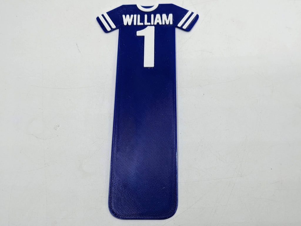 Rugby Shirt Bookmark, Personalised Rugby Gift, Rugby Reading Gift, Rugby Lover Gift, Rugby Bookmark Gift, Rugby Party Bag Filler, Rugby Read