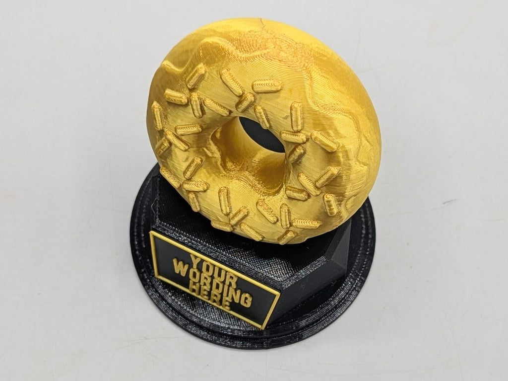Personalised Doughnut Trophy, Donut Award, Gift for friend, Joke Award, Personalised Trophy Award, Police Donut Award, Joke Doughnut Gift