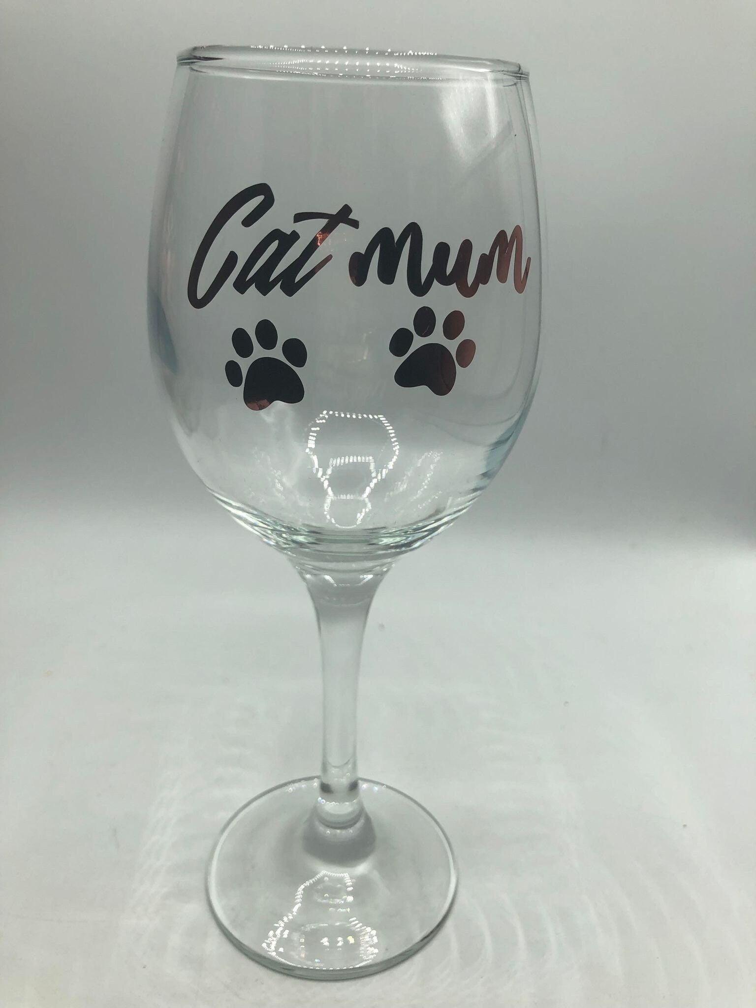 Cat Mum Glass / Cat Mum Gin/Wine/Latte/Prosecco Glass / Mother's Day Gift / Mum Gift / Cat Mam Glass / Christmas Gift / Cat Mum / Cat Mam