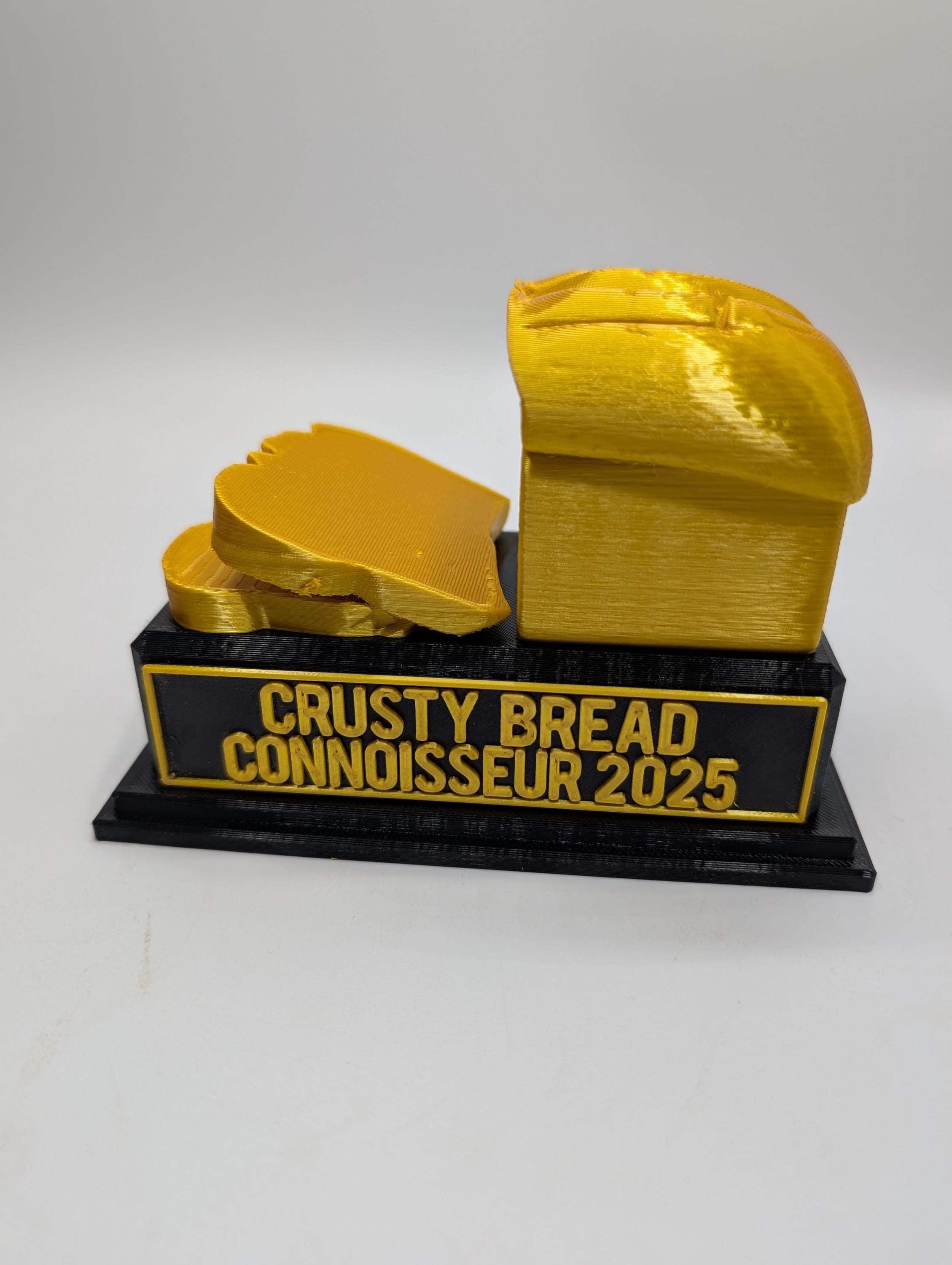 Personalised Loaf of Bread Trophy, Sandwich Award, Custom Trophy, Office Trophy, Funny Trophy, Sandwich Lover Award Gift, Crusty Bread Lover