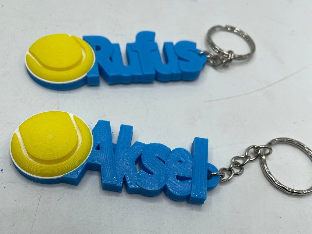 Personalised Tennis Keyring / Custom Made Tennis Gift / Tennis Gift Keyring / Tennis Bag Keyring Name / Tennis Gift / Gifts for Tennis Lover