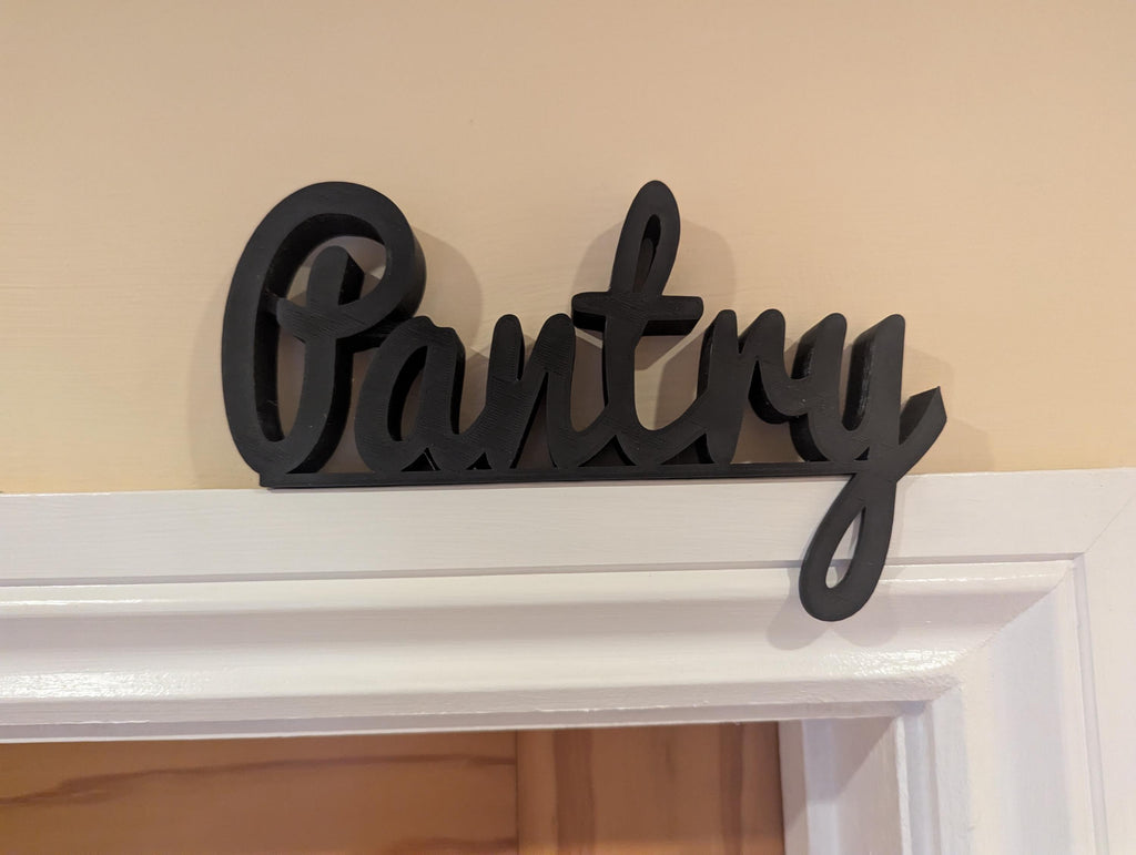 Pantry Door Sign, Pantry Sign, Door Topper, Custom Door Sign, Pantry Room Sign, Above Door Sign, Quirky Door Sign, Storage Cupboard Sign
