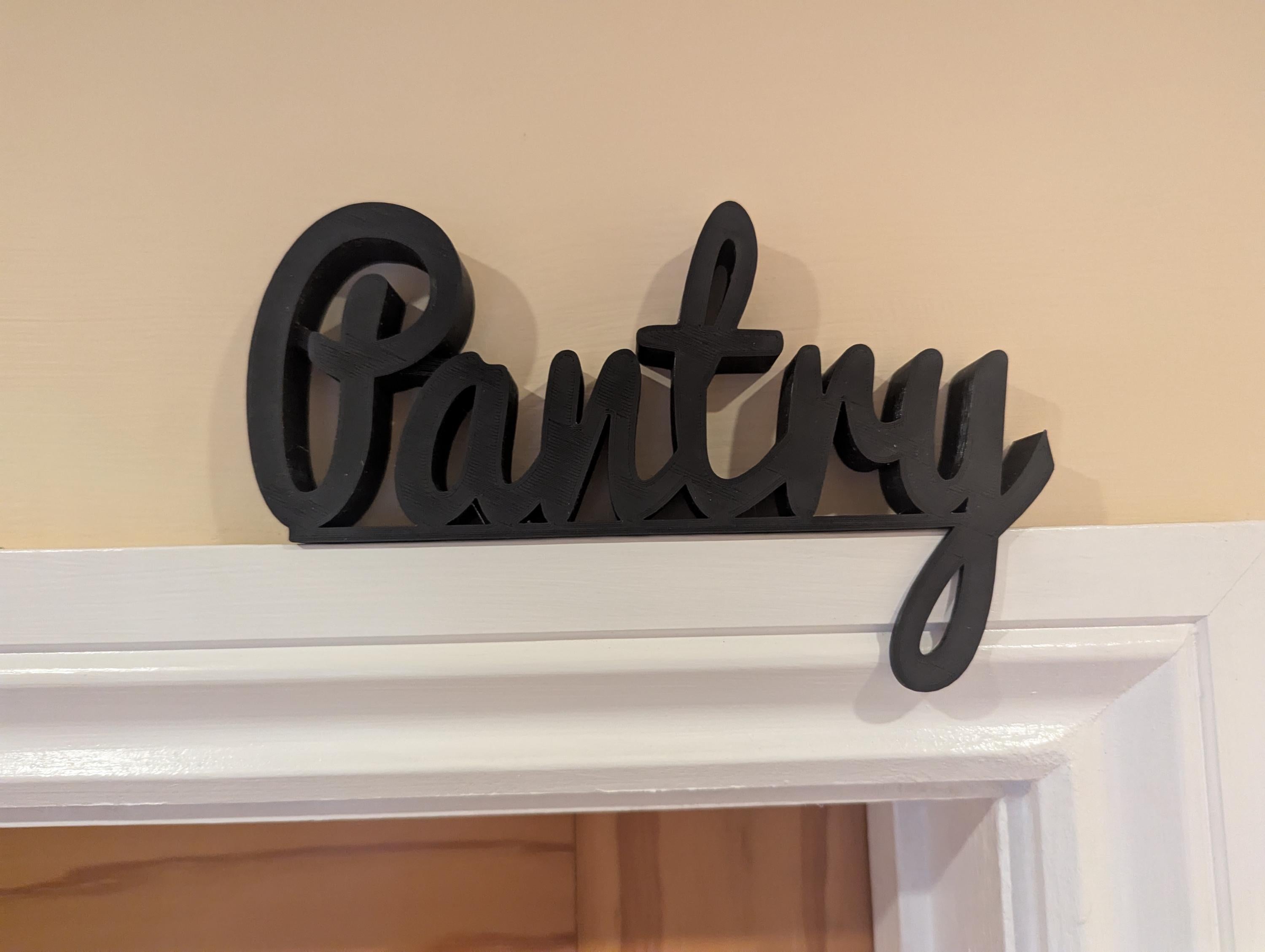 Pantry Door Sign, Pantry Sign, Door Topper, Custom Door Sign, Pantry Room Sign, Above Door Sign, Quirky Door Sign, Storage Cupboard Sign