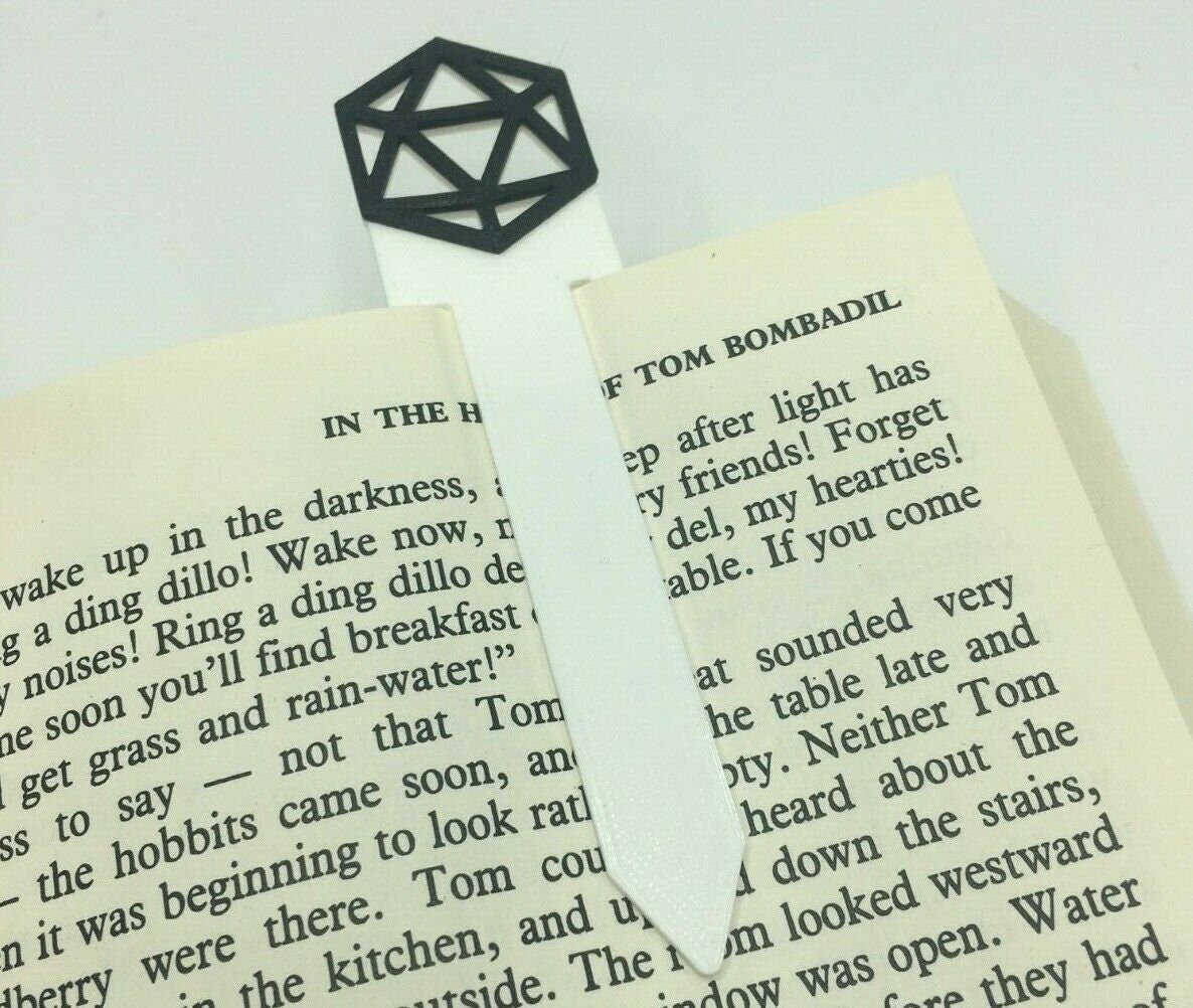 D20 Inspired Dice Bookmark / D+D Inspired Bookmark / Table Top Gaming Inspired game players / D&D Inspired / D20 Dice Inspired Bookmark
