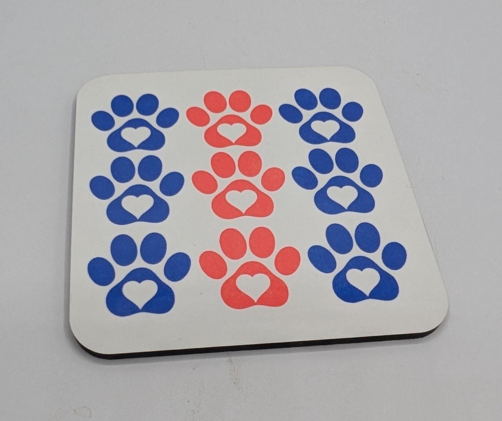 Dog Paw Print Coaster, Dog Lover Gift, Dog Mum Gift, Dog Dad Gift, Animal Coaster, Puppy Owner Gift, Gift for Dog Owner, Dog Paw Shape Gift