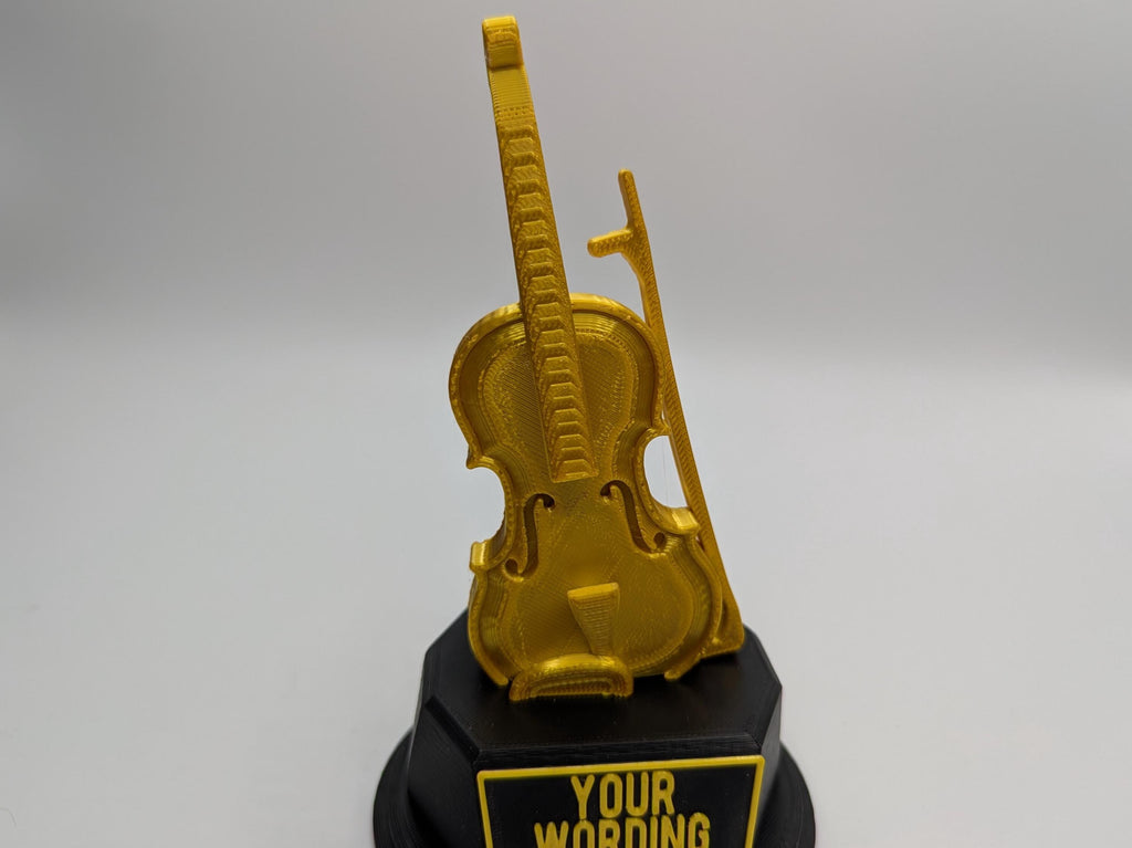 Personalised Violin Trophy, Violin Shaped Trophy, Violinist Award, Music Teacher Award,  Custom Trophy Gift, Violin Player Gift, Violin Gift