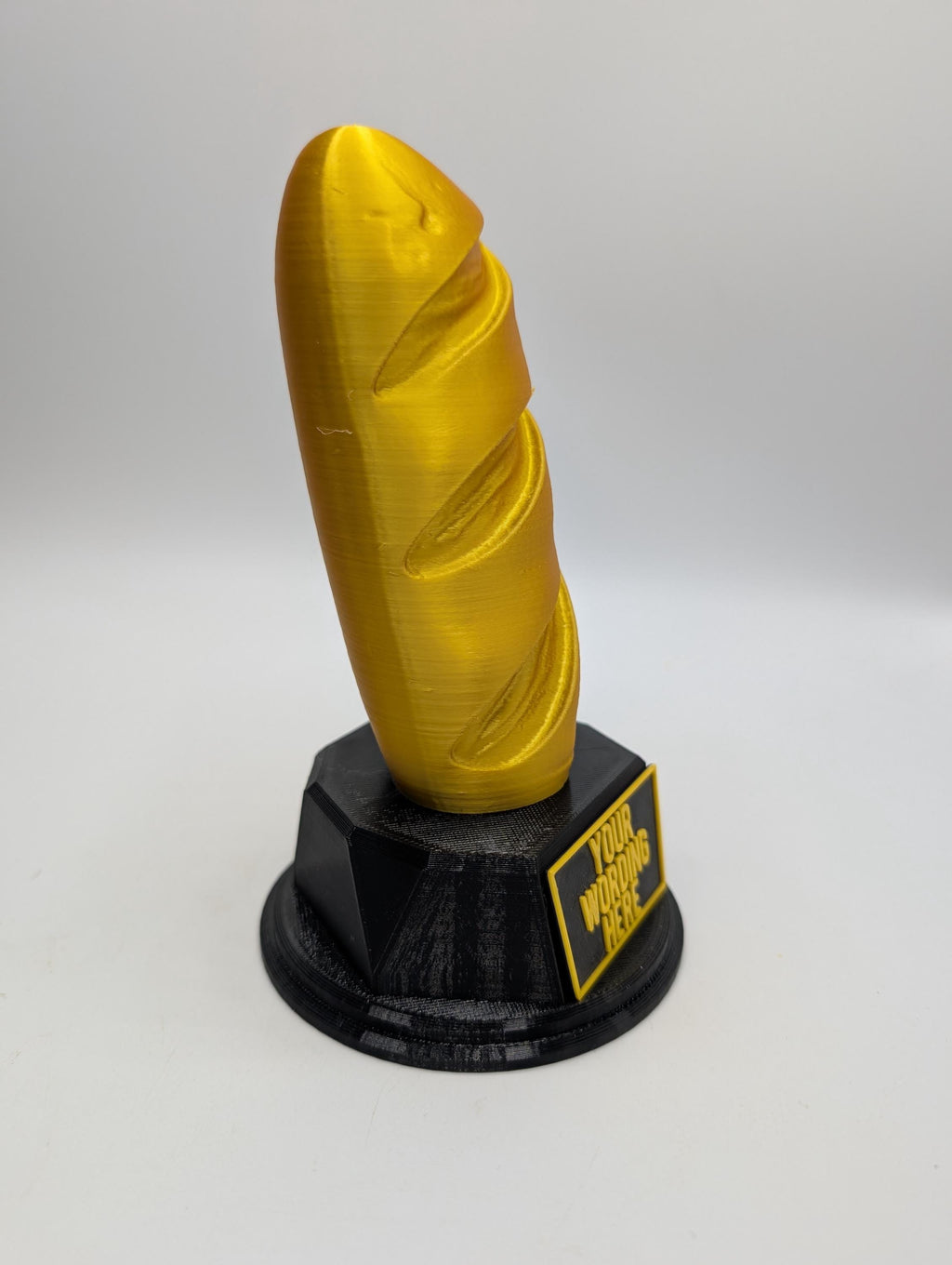 Personalised Loaf of Bread Trophy, Sandwich Award, Custom Trophy, Office Trophy, Funny Trophy, Sandwich Lover Award Gift, Bloomer Loaf Award