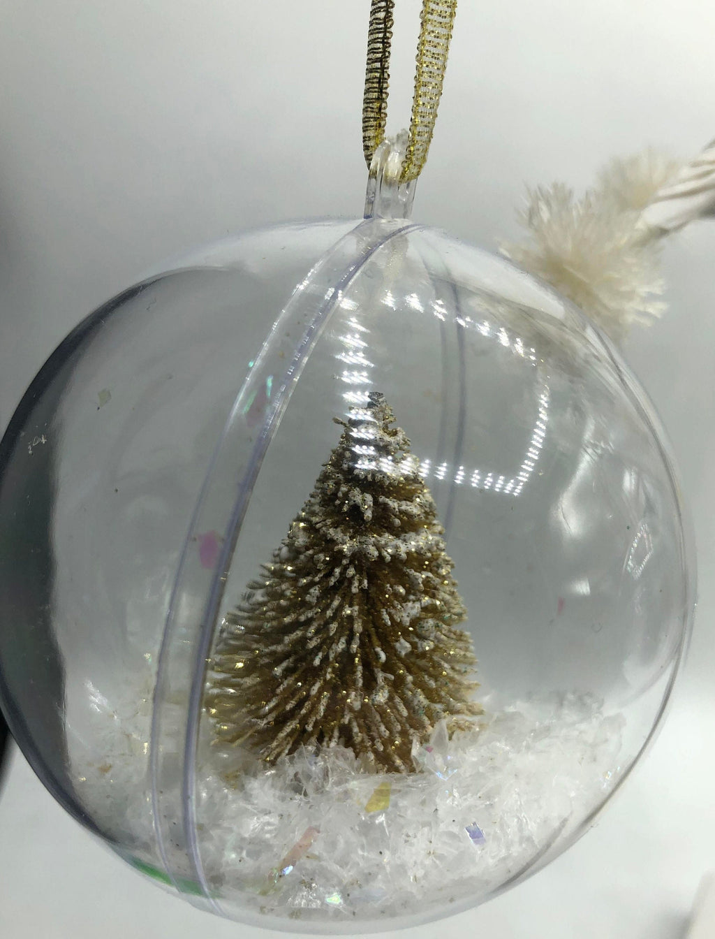 Personalised Glitter Tree Snow Globe Christmas Bauble / Tree Personalised Decoration / Name Bauble / Personalised Christmas Ornament Gift