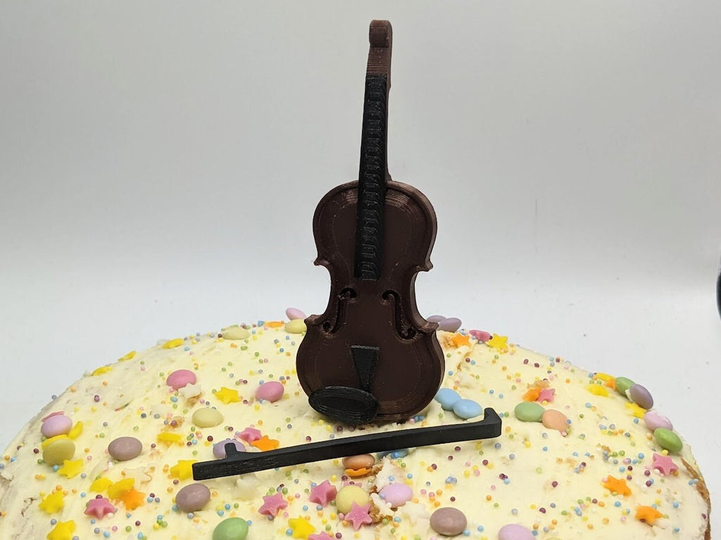 Violin Cake Topper /Violin Player Cake Topper / Musical Birthday / Violinist Cake Topper / Violin Cake / Musical Cake / Miniature Instrument