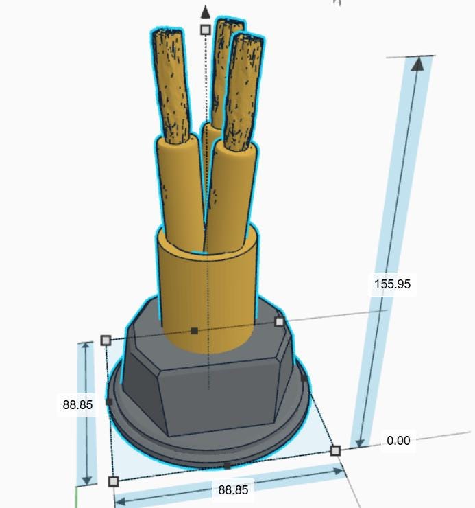 Personalised Electrician Trophy, Best Sparky Award, Best Electrician Award, Personalised Cable Trophy, New Electrician Award Gift for Sparky