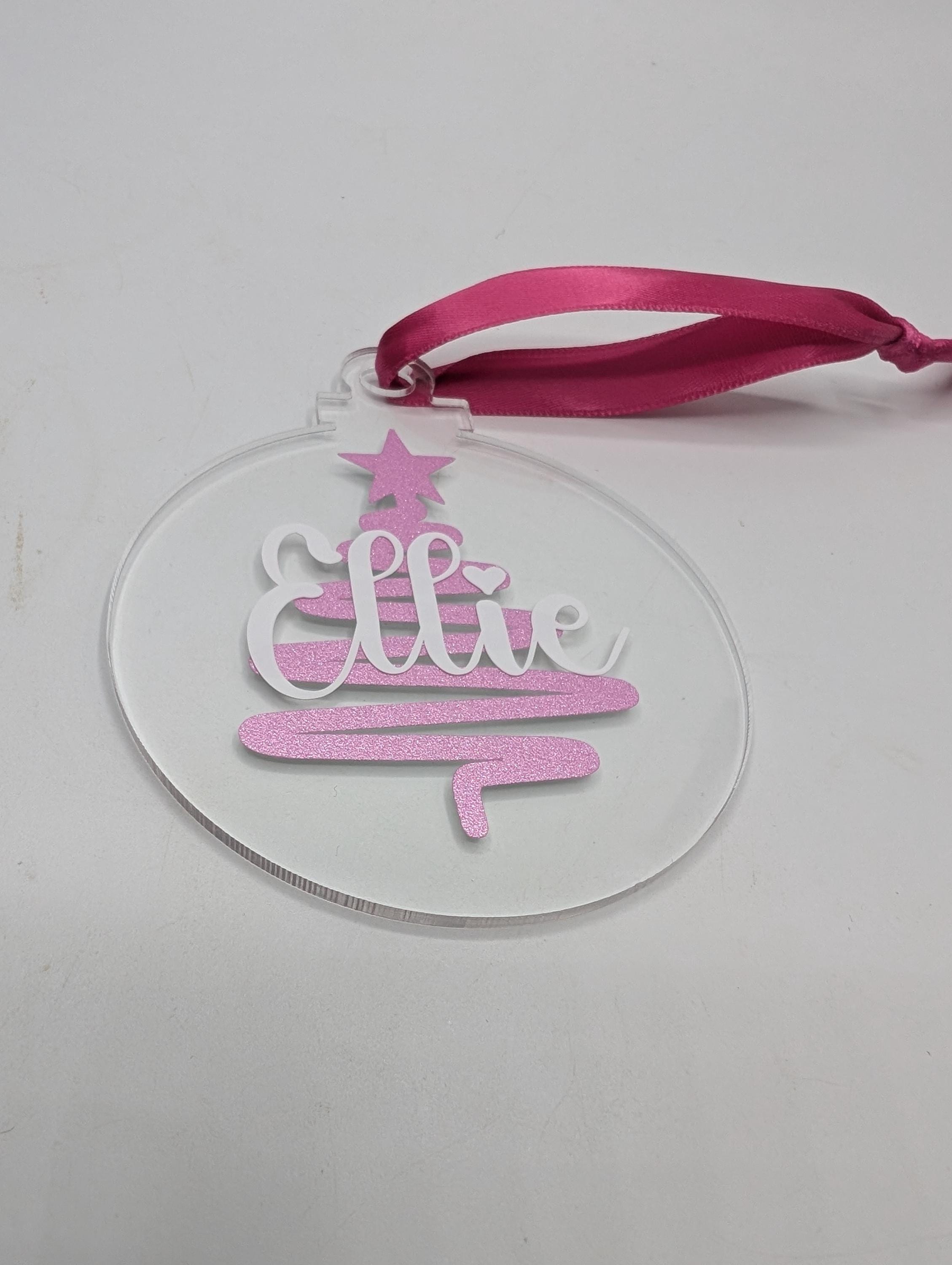 Personalised Christmas Bauble, Christmas Tree Bauble, Tree Personalised Decoration, Custom Bauble, Stocking Filler, Christmas Tree Decor