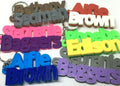 Personalised Name Keyring / Under 5 Pound / School Bag Tag / First Surname Keychain / School Leaver Gift / Personalized Keyring / Party Gift