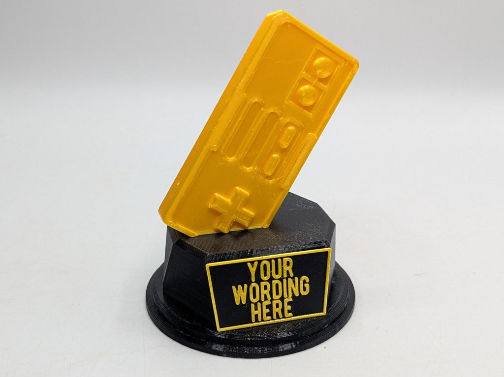 Personalised Retro Gamer Trophy, Gamer Trophy, Retro Award, Gift for Gamer, Gaming Night Award, Retro Gaming Event Trophy, Gamer Fun Gift