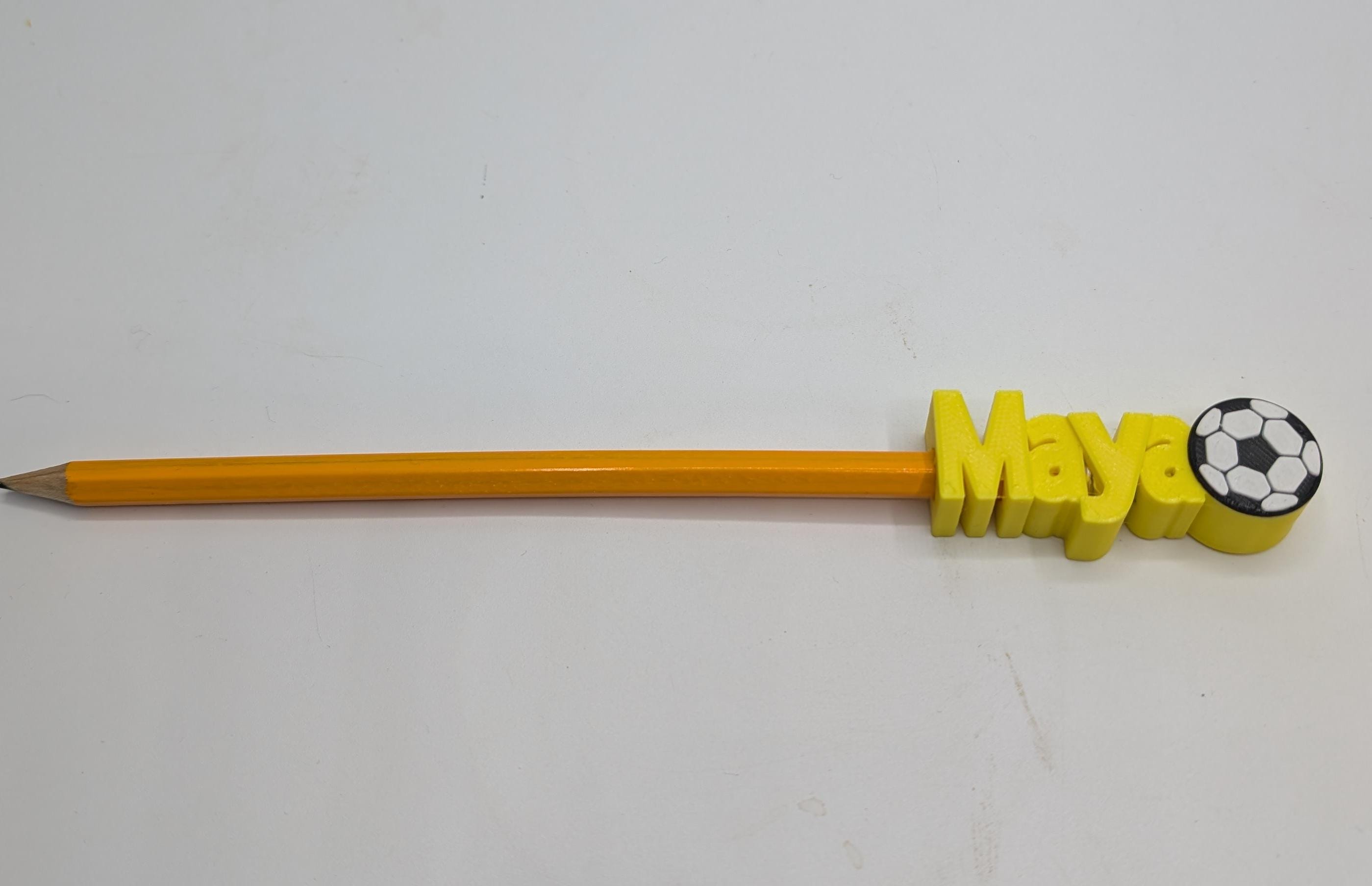 Pencil Toppers With Pencil, Party Bag Filler, Gift for Office Staff, Under 5 Pounds Gift, Ready to Post Immediately, Named Pencil Topper