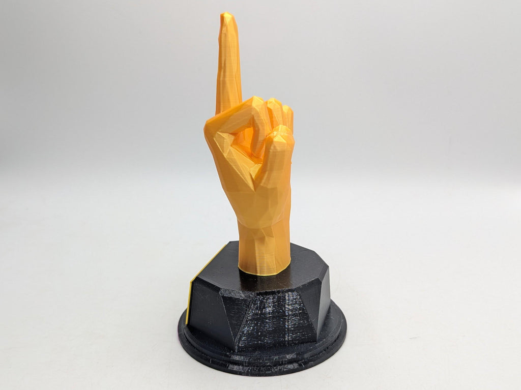 Personalised Middle Finger Trophy, Finger Trophy, Up Yours Award, Joke Middle Finger, Gift for friend Joke Award, Custom Trophy Gift, F Off