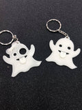 Ghost Keyring, Ghost Halloween Party, Ghost Bag Tag, Halloween Party Gift, Ghost Shaped Gift, Ghost Keychain, Ghost Lover Gift, Halloween