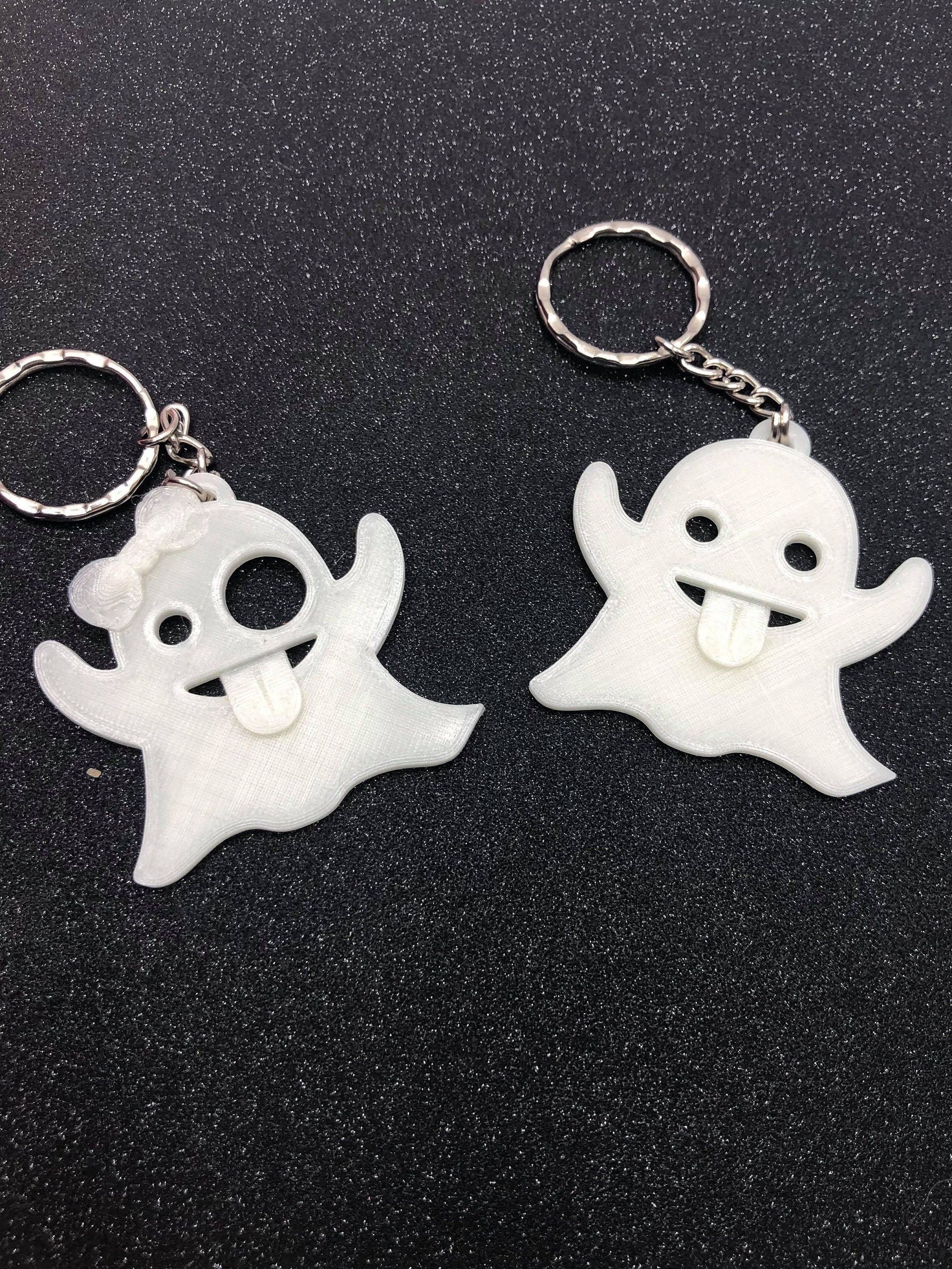 Ghost Keyring, Ghost Halloween Party, Ghost Bag Tag, Halloween Party Gift, Ghost Shaped Gift, Ghost Keychain, Ghost Lover Gift, Halloween