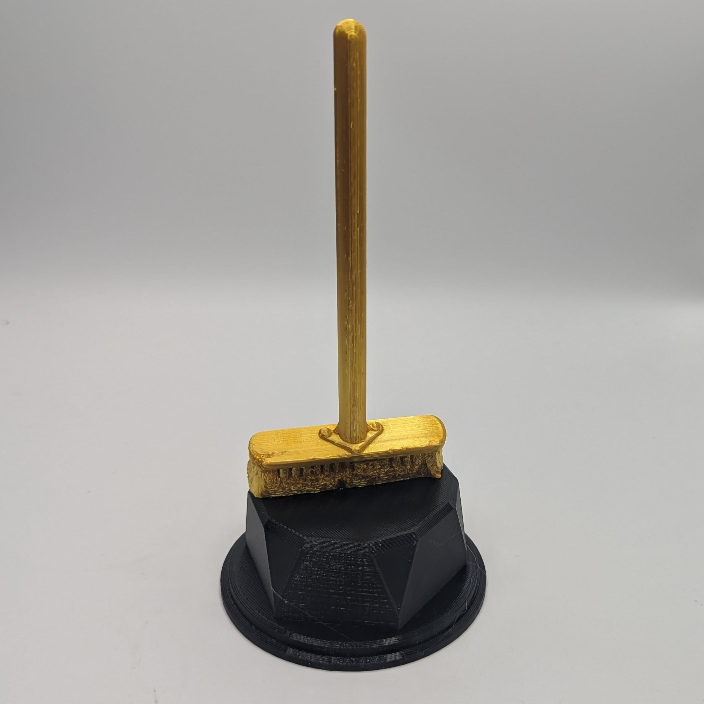 Broom Trophy, Station Sweeper Award, Custom Trophy Gift, Sweeper Trophy, Broom Award, Cleaner Trophy, Cleaner Award, Office Trophy, Broom