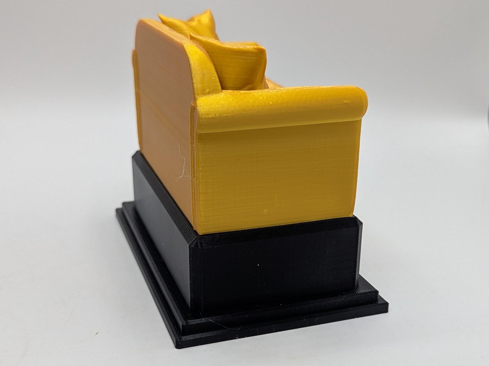 Personalised Sofa Trophy, Settee Shape Gift, Sofa Award Gift, Couch Trophy, Custom Sofa Award, Sofa Surfer Gift, Lazy Award Gift, Settee