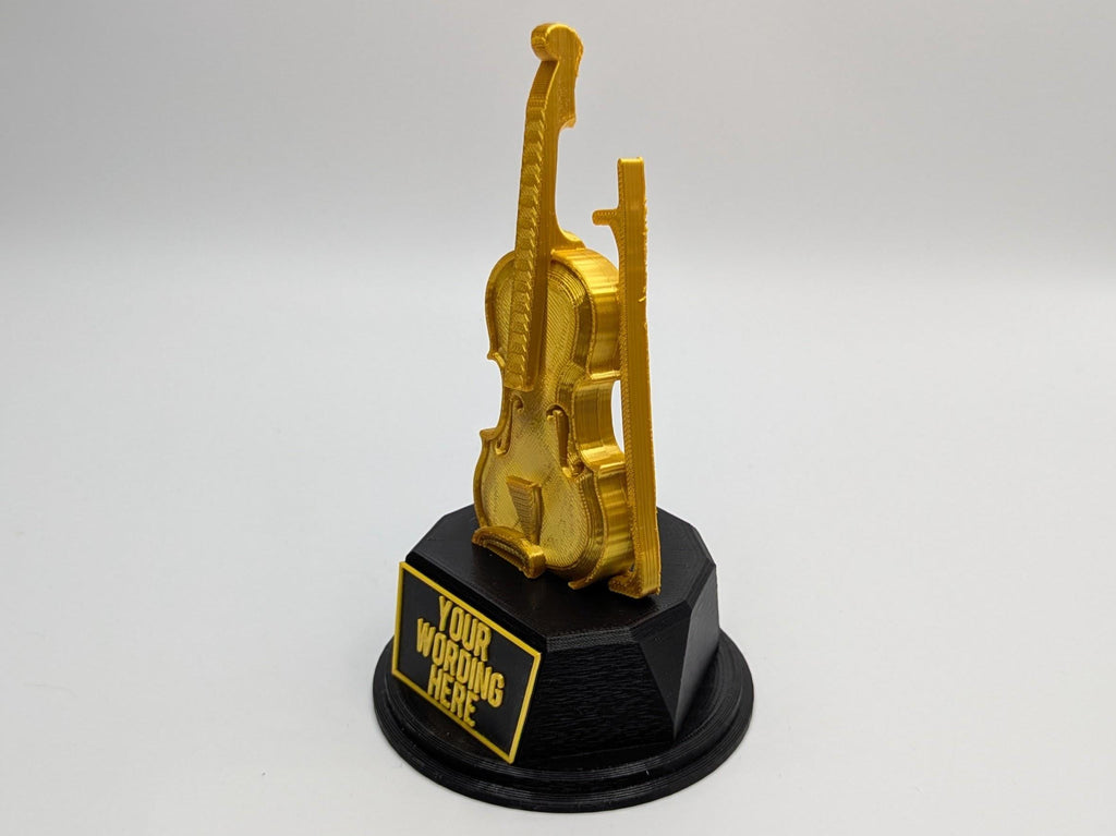 Personalised Violin Trophy, Violin Shaped Trophy, Violinist Award, Music Teacher Award,  Custom Trophy Gift, Violin Player Gift, Violin Gift