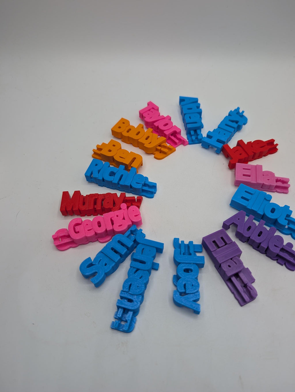 Personalized Named USB Cable Clip, 3D Printed Marker