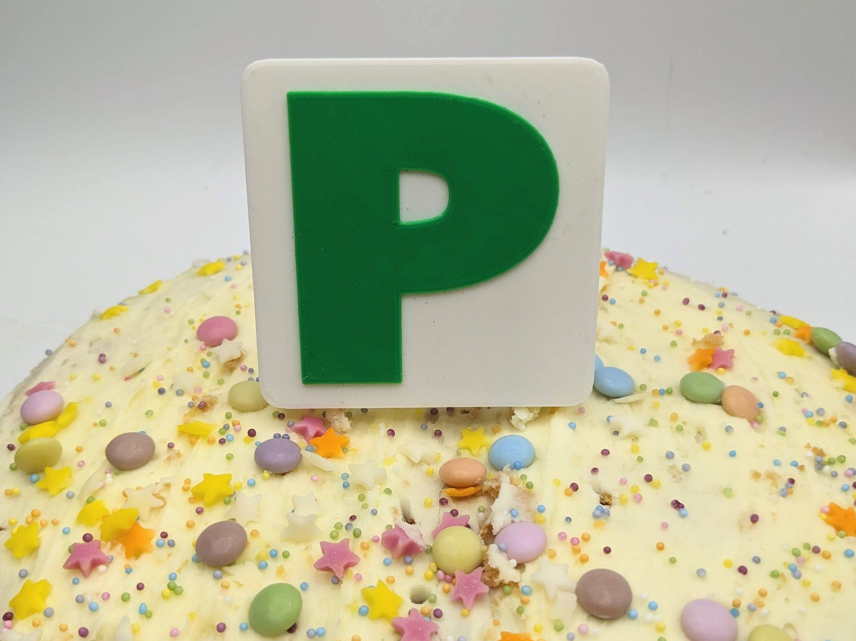 Learner Driver Cake Topper / New Driver Cake Topper / LPlate Cake Topper / 17th Birthday Cake /P Plate Cake Topper / Just Passed Cake Topper