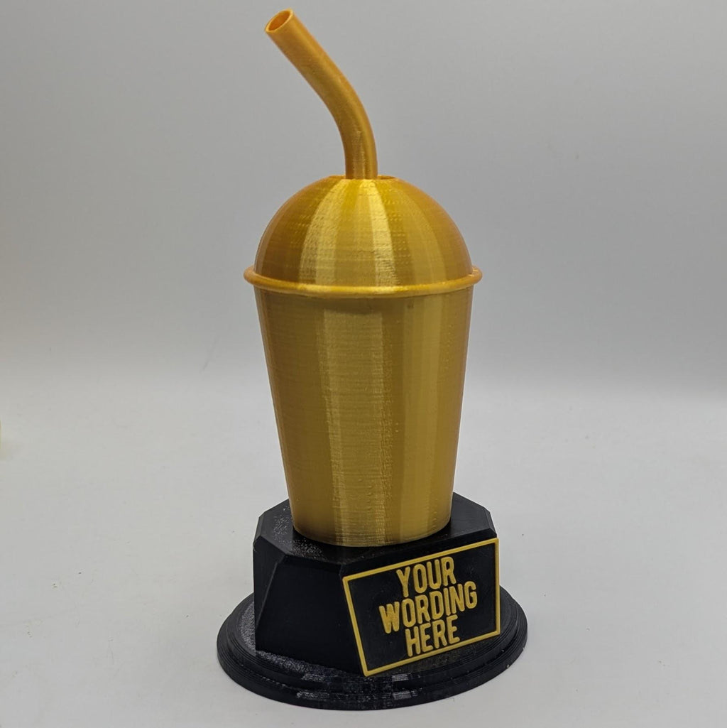 Personalised Drink Trophy, Iced Drink Award Gift, Custom Trophy Gift, Funny Drink Award, Office Trophy, Cold Drink Lover, Drink Cup Award