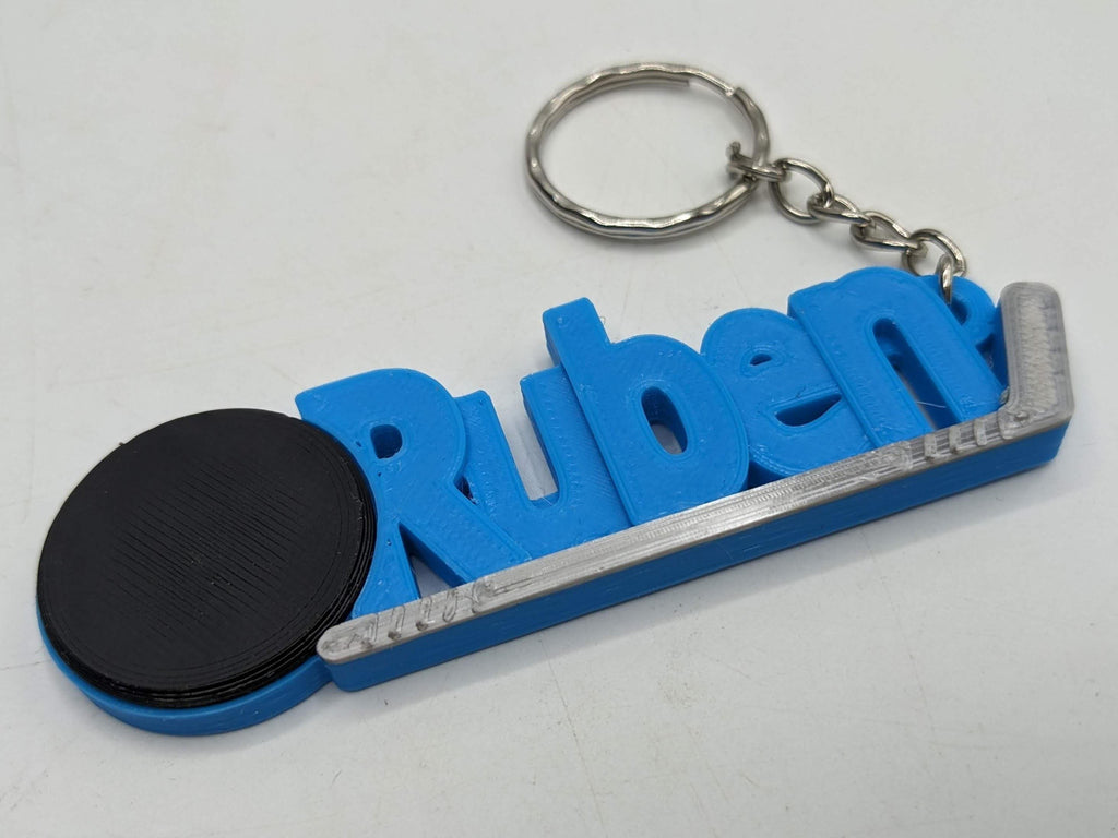 Ice Hockey Keyring, Hockey Party Bag, Hockey Team Keyring, Ice Hockey Bag Tag, Hockey Player Gift, Personalised Hockey Gift, Under 5 Pounds