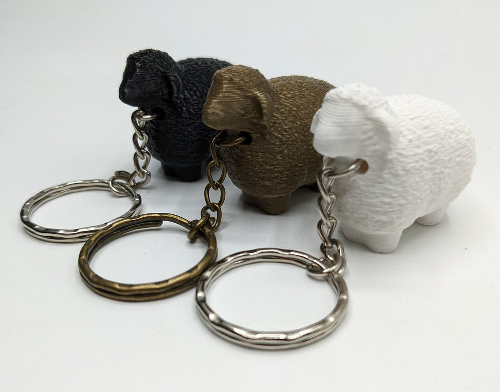 Sheep Keyring, Sheep Lover Gift, Sheep Keychain, Sheep Bag Tag Charm Gift, Ram Keyring, Ram Bag Tag, Gift for Farmer, Farmer Keepsake, Sheep
