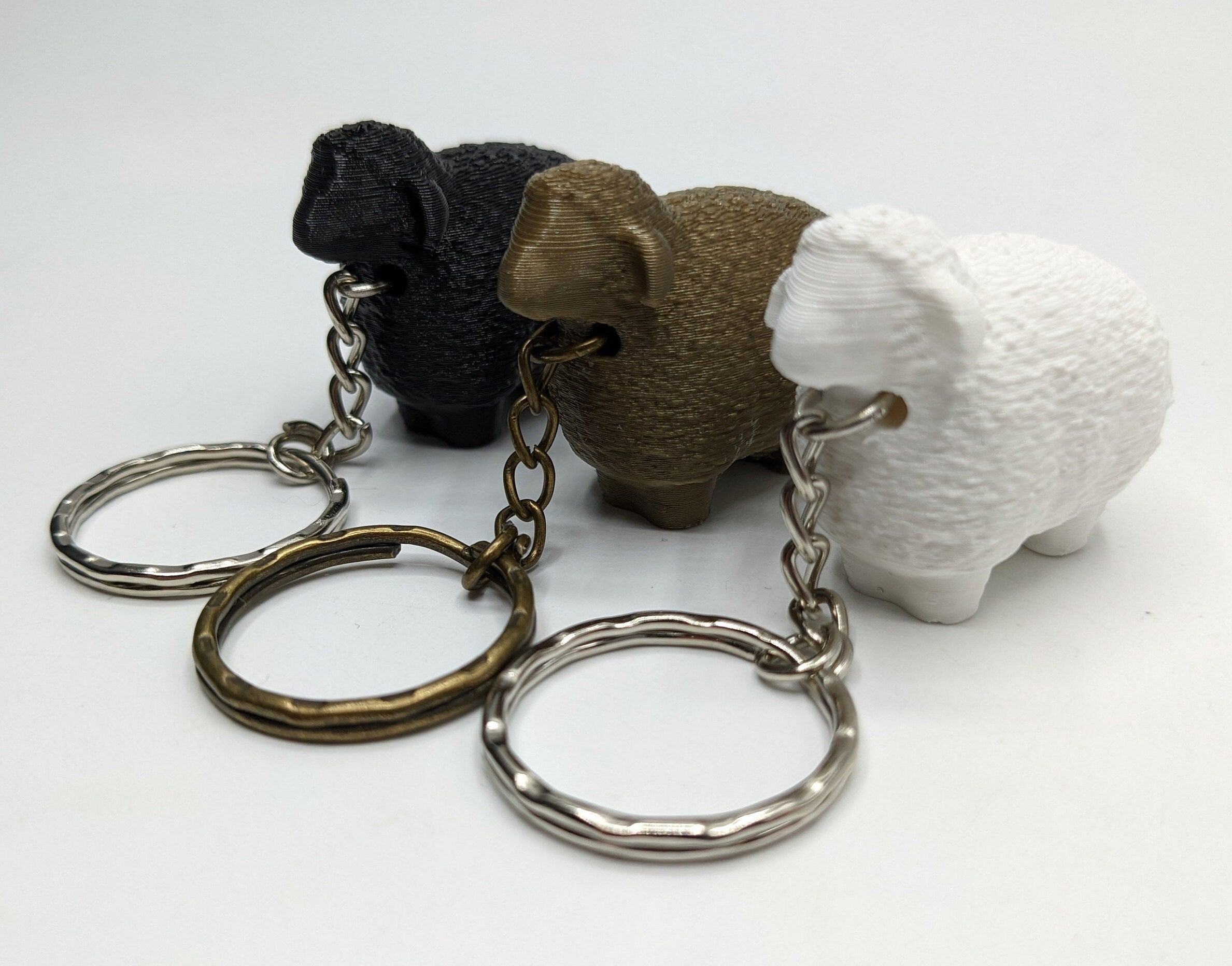 Sheep Keyring, Sheep Lover Gift, Sheep Keychain, Sheep Bag Tag Charm Gift, Ram Keyring, Ram Bag Tag, Gift for Farmer, Farmer Keepsake, Sheep