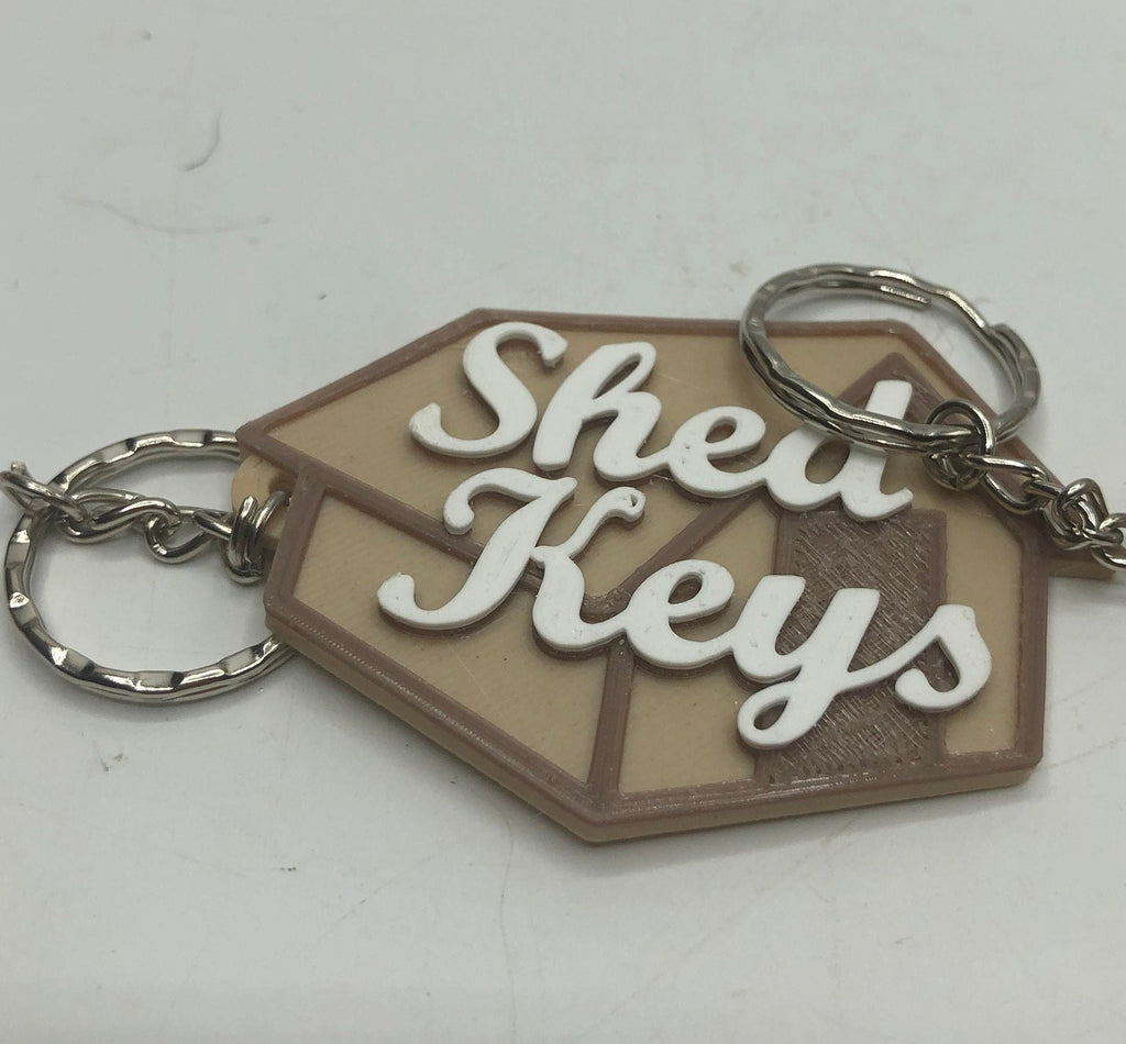 Shed Keys Keyring / Shed Keys Bag Tag / Man Cave Keyring / Shed Key Gift / Gift for Him / Shed Keyring / Shed Bag Tag / Keyring for Shed Key