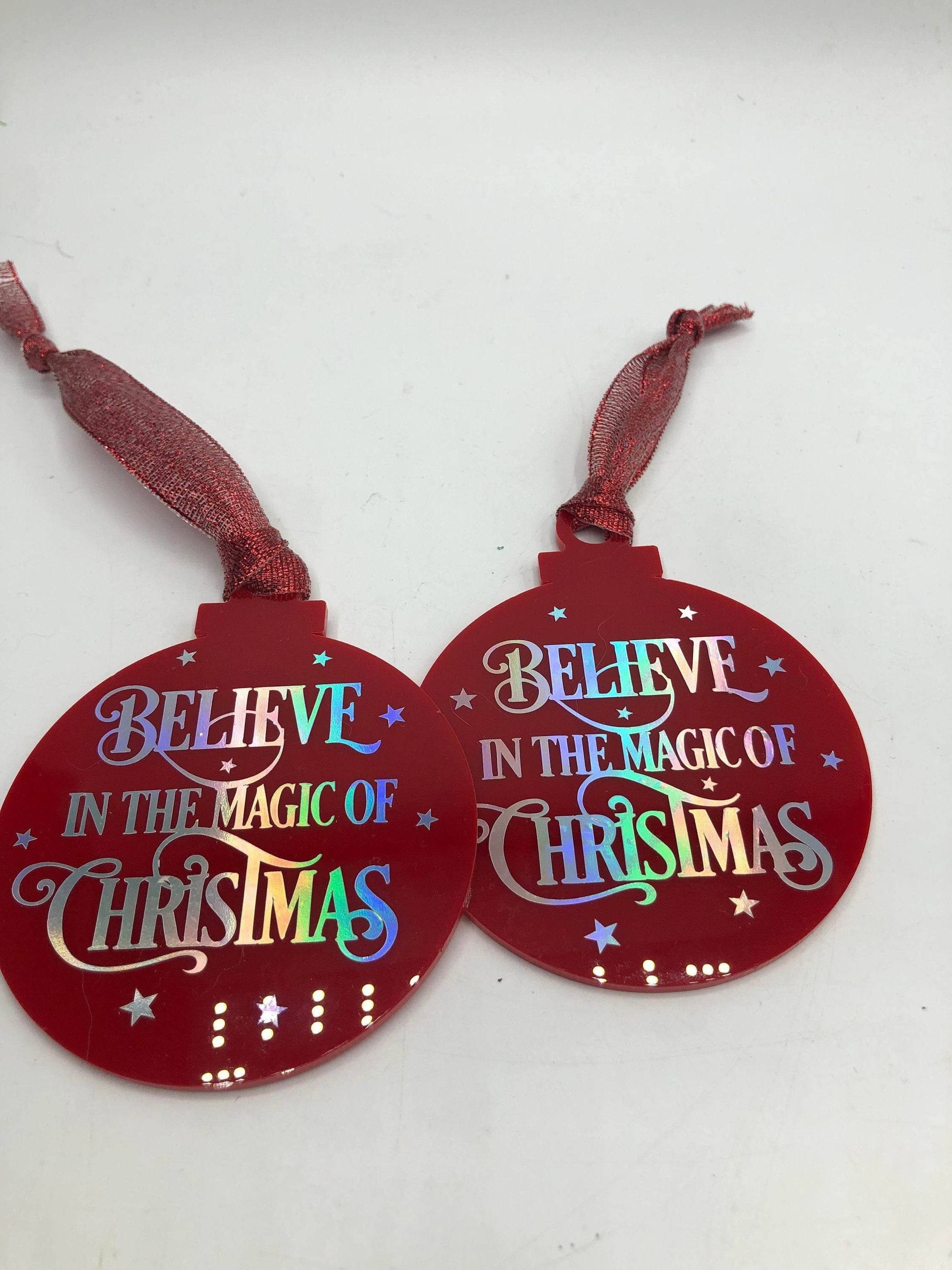 Believe in the Magic of Christmas Bauble, Magic of Christmas Bauble, House Believes, Christmas Ornament, Believe In The Magic Decoration