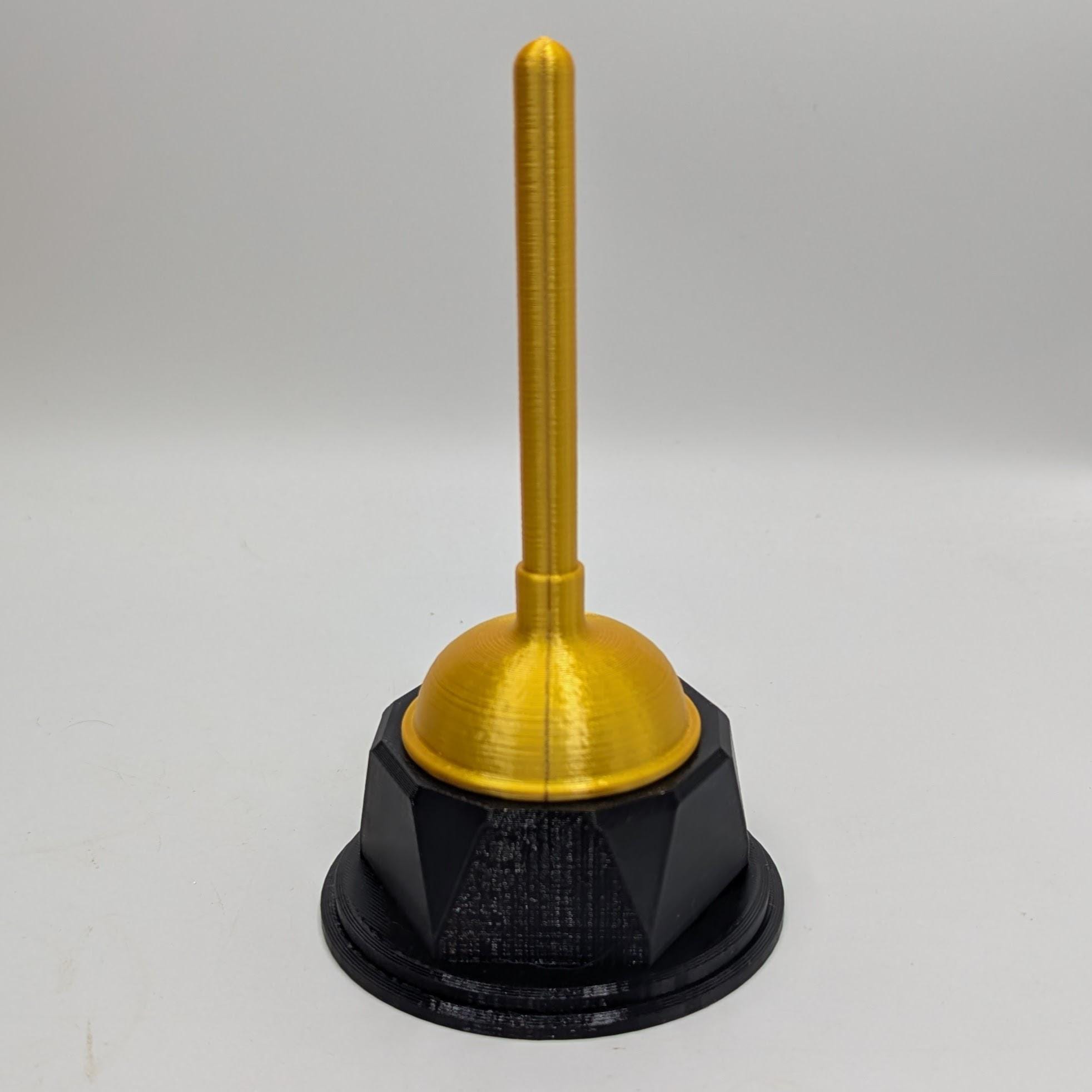 Personalised Plunger Trophy, Custom Trophy Gift, Builder Trophy Gift, Plumber Trophy Gift, Best Plumber Award, DIY Trophy Gift, Custom Award