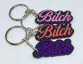 Bitch Keyring / Swear Words / Funny Joke Gift / Hen Party Bag Filler / Novelty Bitch Keyring / Bitch Keychain / Bitch Bag Tag / Friend Gift