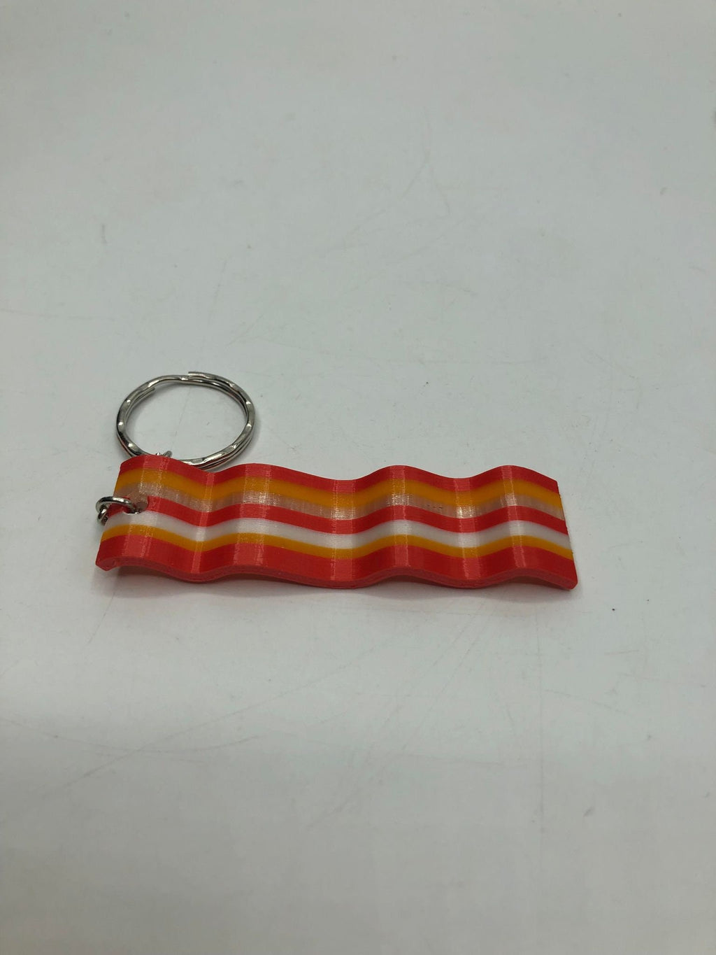 Bacon Keyring / An Ode to Bacon Keychain / Bacon Lovers Bag Tag Charm / Novelty Food Keyring / Meat Keychain / Bacon Bag Tag / Bacon Gift