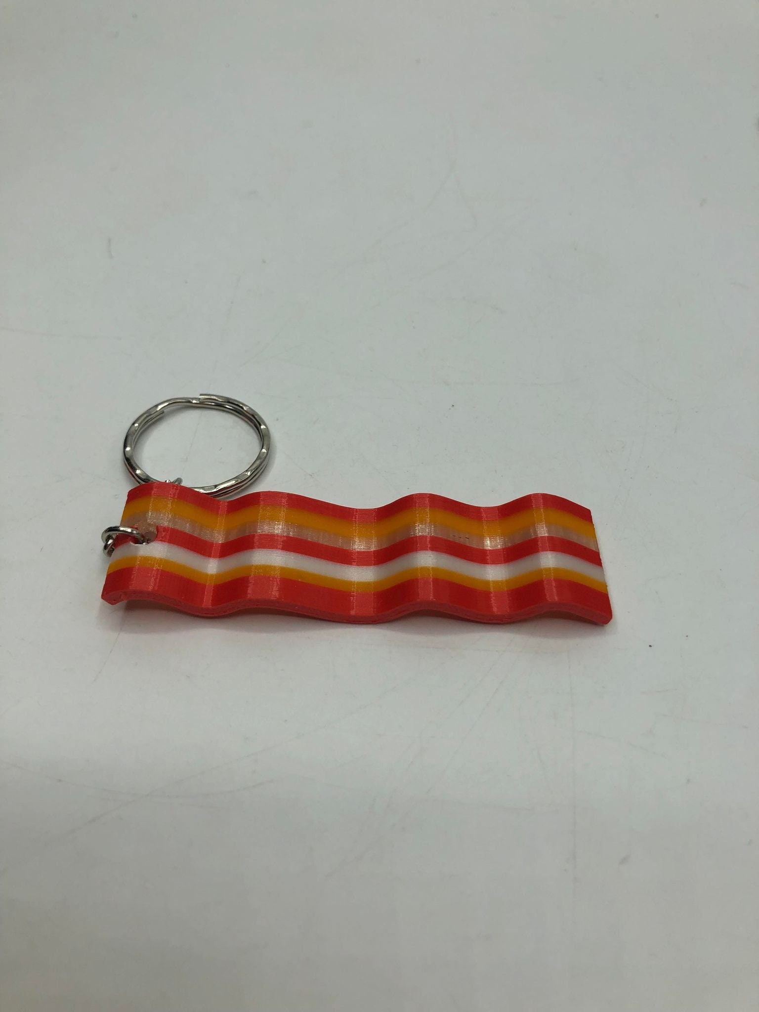 Bacon Keyring / An Ode to Bacon Keychain / Bacon Lovers Bag Tag Charm / Novelty Food Keyring / Meat Keychain / Bacon Bag Tag / Bacon Gift