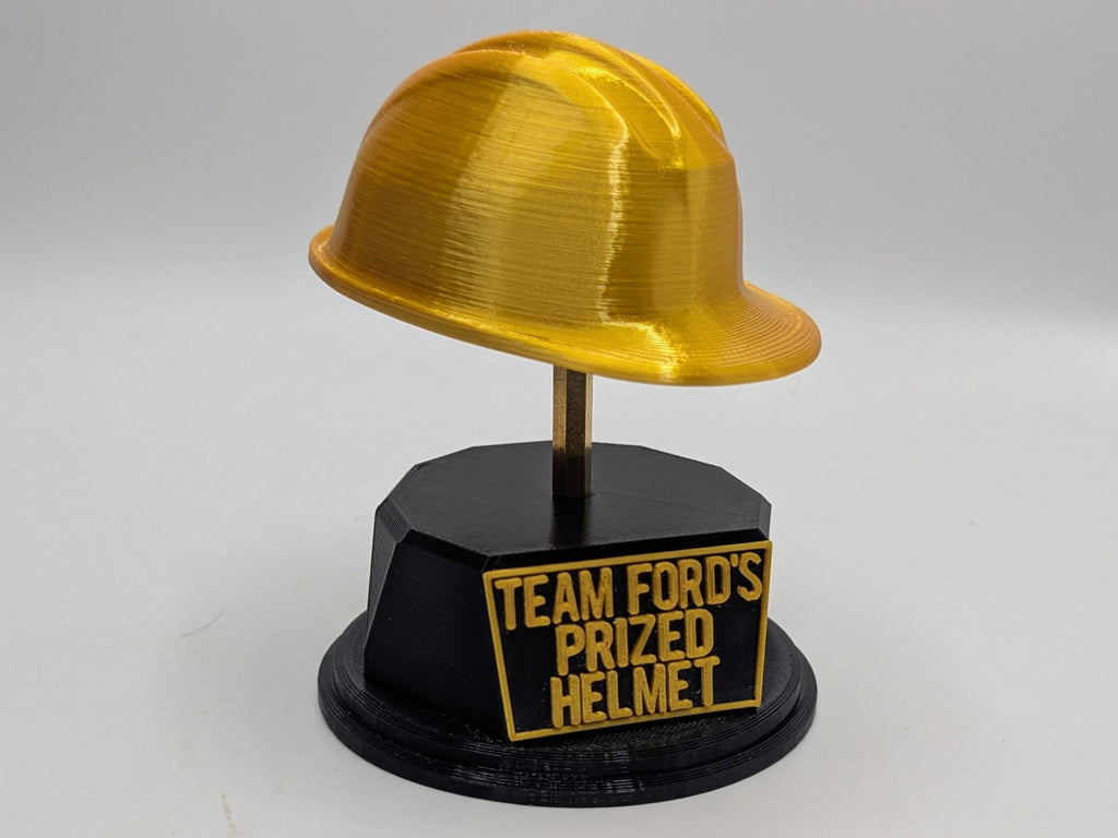 Personalised Safety Hat Trophy, Hard Hat Trophy, Gift for Builder, Custom Trophy Gift, Workman Trophy Award, Safety Hat Award, Site Award