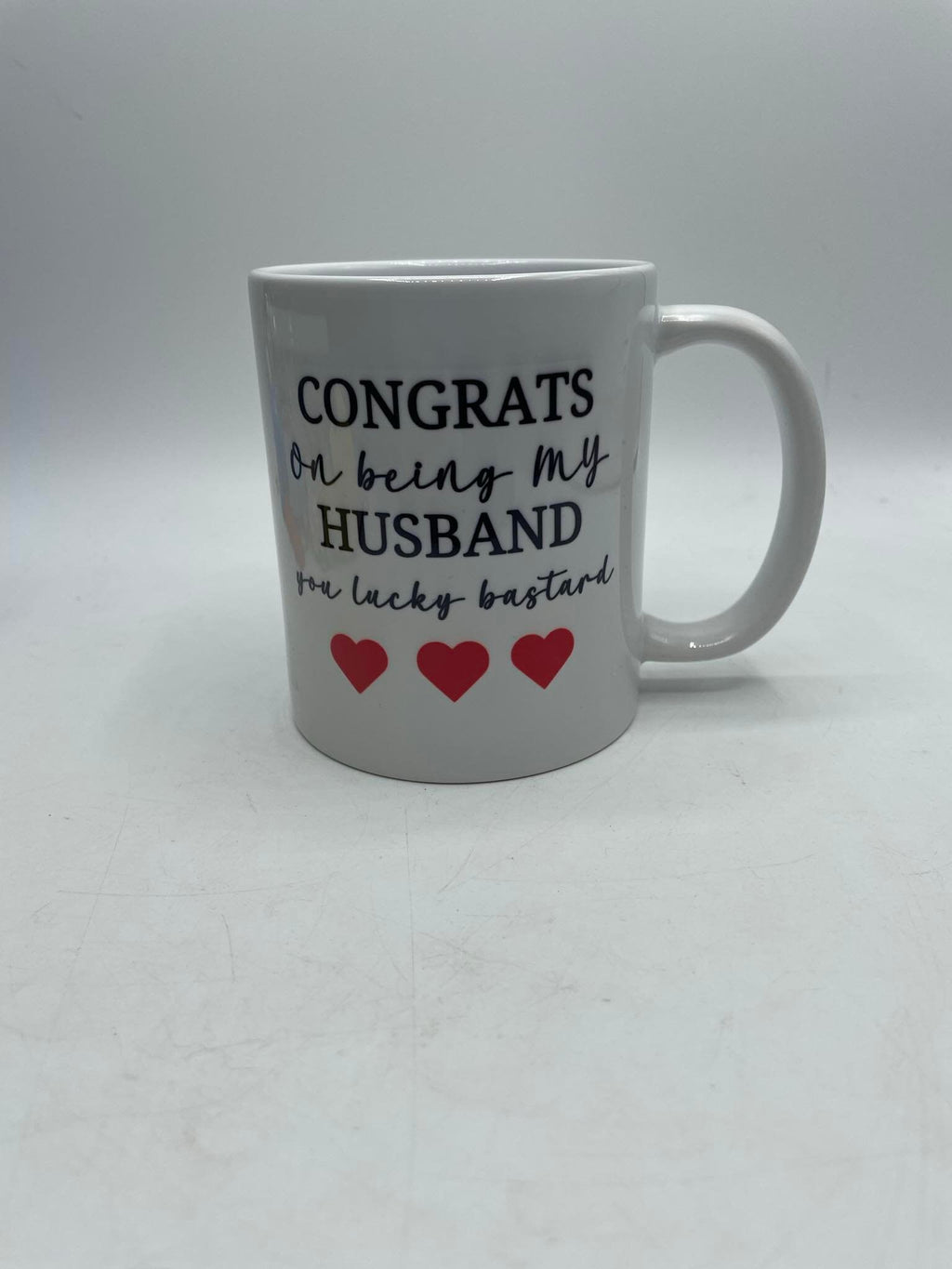 Congrats on being my Husband Mug / Valentines Mug / Funny Mug / Novelty Husband Mug / Relationship Gift / Male Relationship Gift / Mug Gift