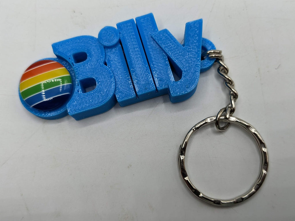Personalised Rainbow Keyring / LGBTQ+ Keyring / Personalised Pride Keyring / Party Bag Filler / Rainbow Keyring Gift / Under 5 Pounds / Gift