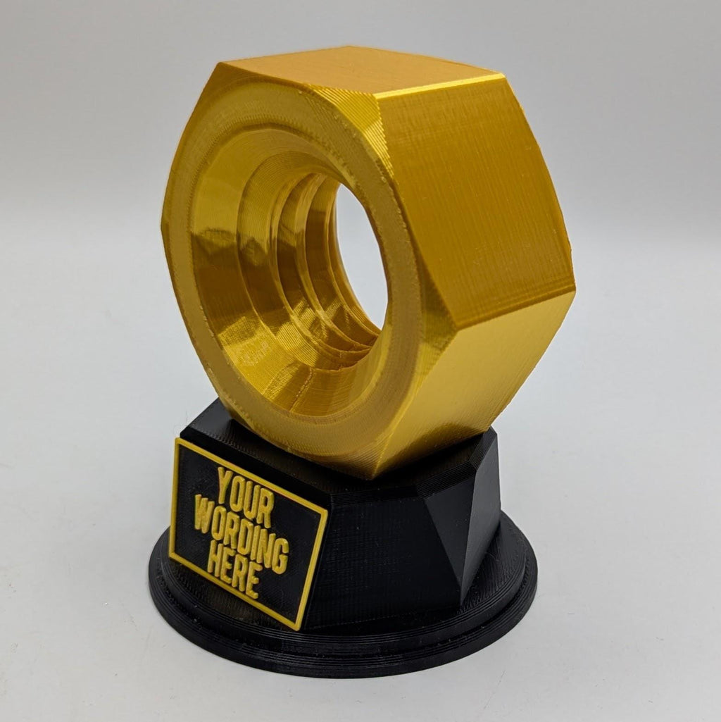 Personalised Nut Trophy, Custom Trophy Gift, Builder Trophy Gift, Mechanic Trophy Gift, Best Mechanic Award, Mechanic Gift, Engineer Award