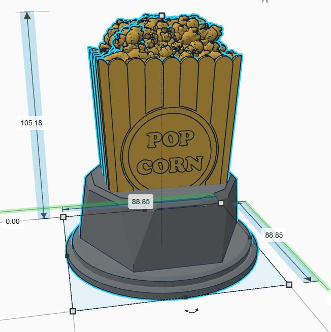 Personalised Popcorn Trophy, Cinema Trophy, Popcorn Lover Gift, Film Lover Award, Popcorn Award Trophy, Custom Popcorn Trophy, Popcorn Shape