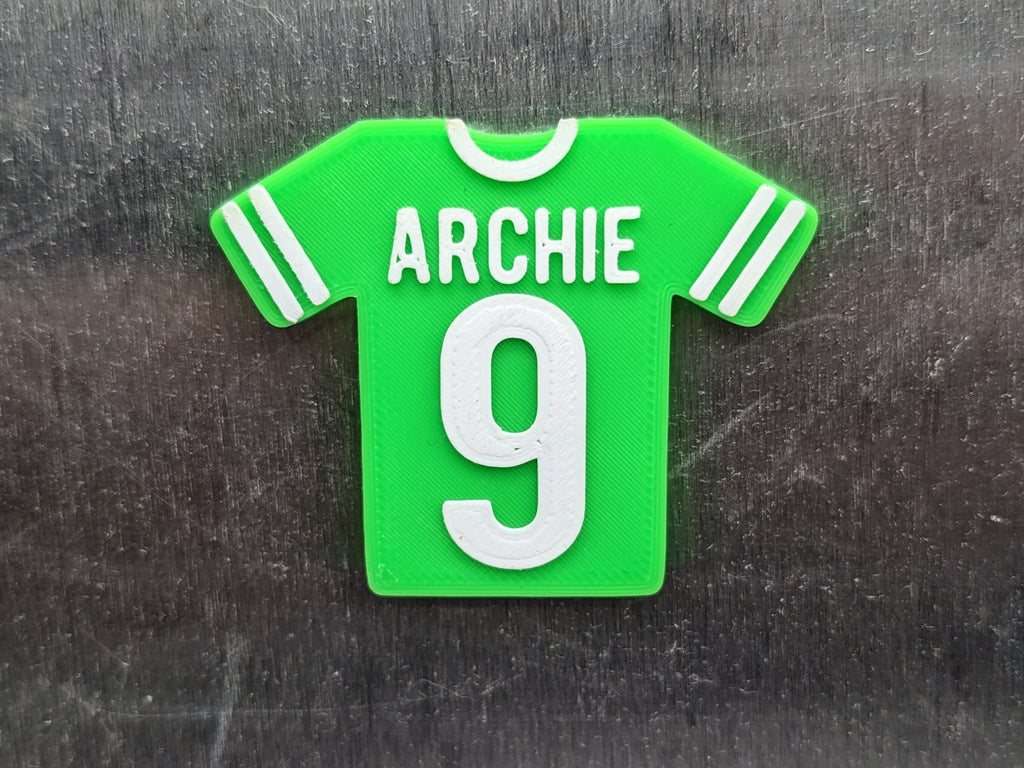 Personalised Football Shirt Magnet / Soccer Magnet / Football Party Bag Fillers / Football Team Magnets / Football Gift / Football Favour