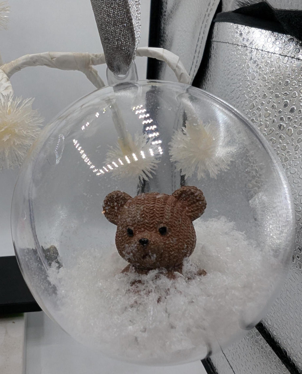 Personalised Bear Bauble, 1st Christmas Bauble, Personalised Decoration, Baby First Christmas Gift, Bear Christmas Bauble, Bear Bauble Gift